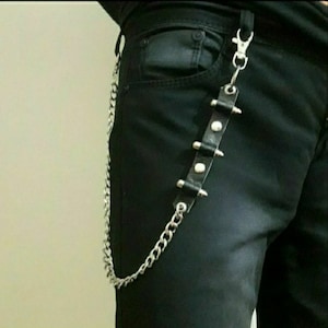 Metall Punk Rock Layered Bullet Kette Schlüsselanhänger für Männer Frauen Taille Schlüsselanhänger Brieftasche Jeans Hip-Hop Hosen Gürtel Ketten Schmuck Zubehör