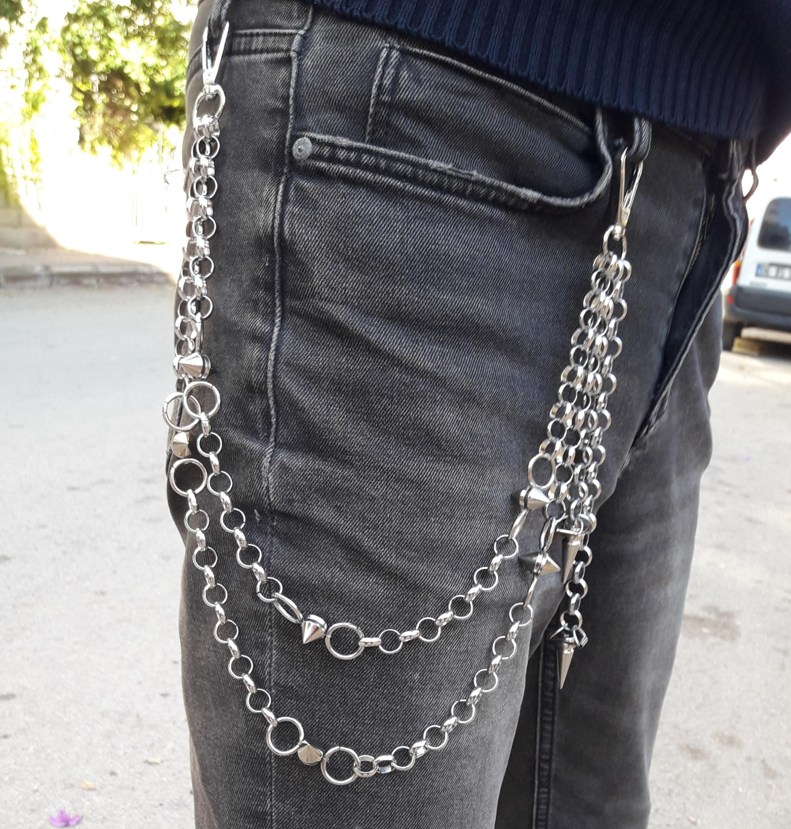 PINKPIN Schwarze Hosen Ketten Hosen Jeans Punk Kett Produktbild-Vorschau 8