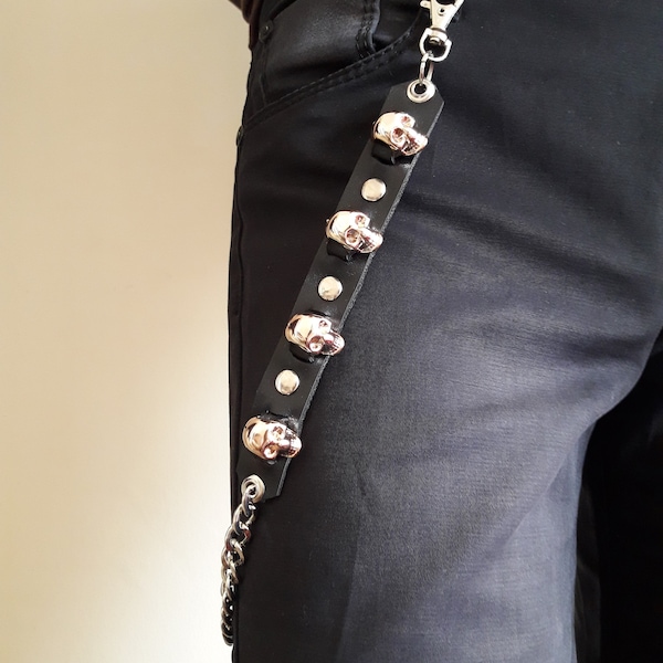 Metal Punk Rock Layered Chain Keychains For Men Women Waist Key Chain Wallet Jeans Hip-hop Pants Belt Chains Jewelry Accessories