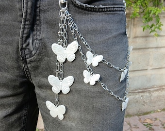 Butterfly Chain Belt Perler Butterfly Chain Belt Accessories