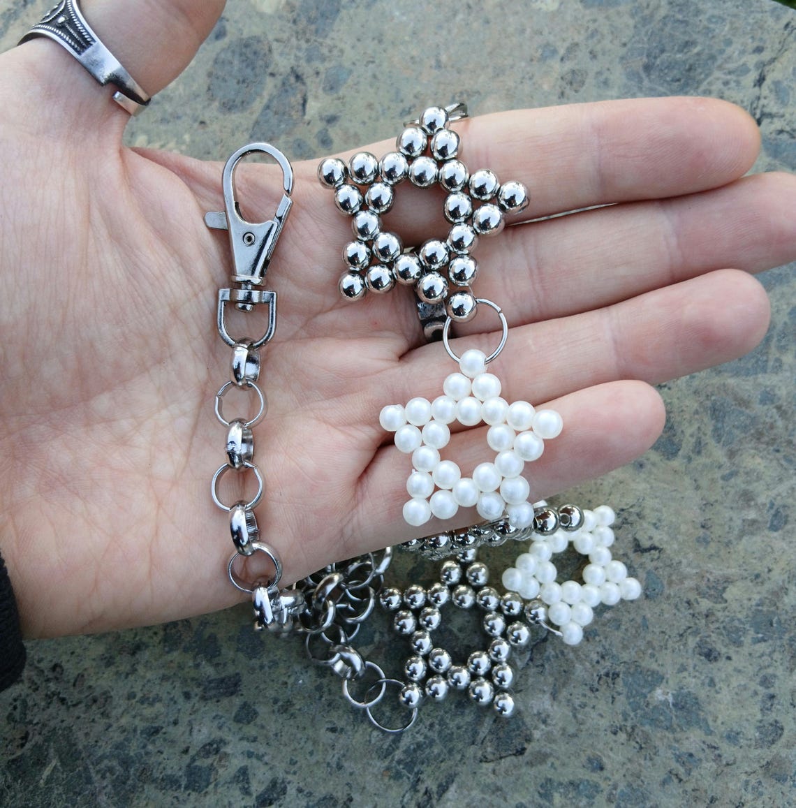 Metal Punk Rock Layered Chain Keychains for Men Women Waist Key Chain ...