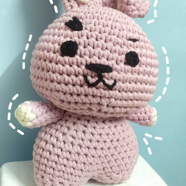 Cooky Crochet Doll: Adorable BT21 Amigurumi Stuffed Toy