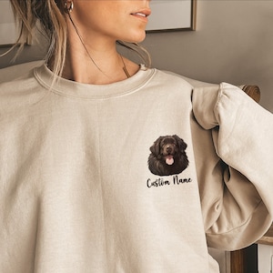 Newfoundland Custom Sweatshirt Newfie mom Personalized gift for Newfie Lover, Gift for Mom, Gift for Her, Mom sweatshirt, Dog Mom Sweatshirt