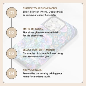 a phone case with instructions to choose the right one