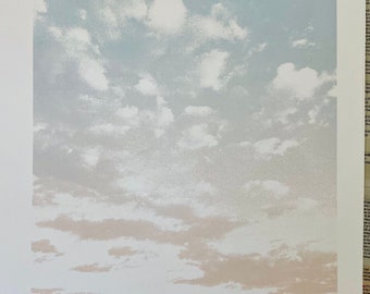 Sky blue pink - Original limited edition screenprint