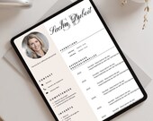 Modèle de CV et lettre de motivation personnalisable sur Canva