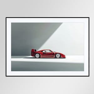 Ferrari F40 Car Poster Digital Download Wall Art for Kids Boys Room Decor Home Office Art Children Nursery Decor Ferrari Fan Gift