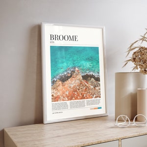 Impressão emoldurada de destino de viagem de Broome na Austrália Ocidental, Austrália | Fotografia de viagens | Arte de viagem