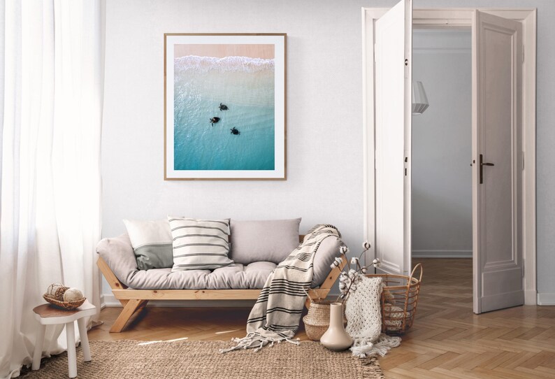 Digital Download Poster of Turtles on the Ningaloo Reef, Western Australia | Wildlife Photography | Sea Turtle Print, Turtle Swimming Print image 6