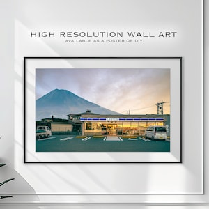 Digital Download of Mt Fuji, Tokyo, Japan | Lawson Station | Mount Fuji | Digital Wall Art |