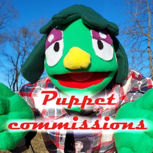 Custom original or other media hand puppet commissions READ DESCRIPTION