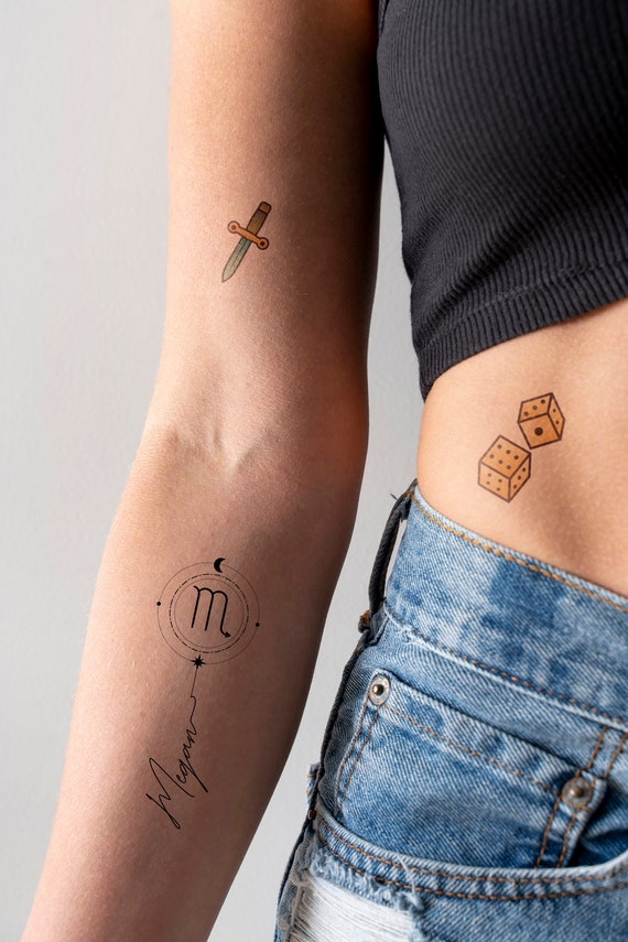 Custom Zodiac Sign Tattoo Design Digital Download, Zodiac Custom Zodiac Sign Tattoo Design Digital Download, Zodiac