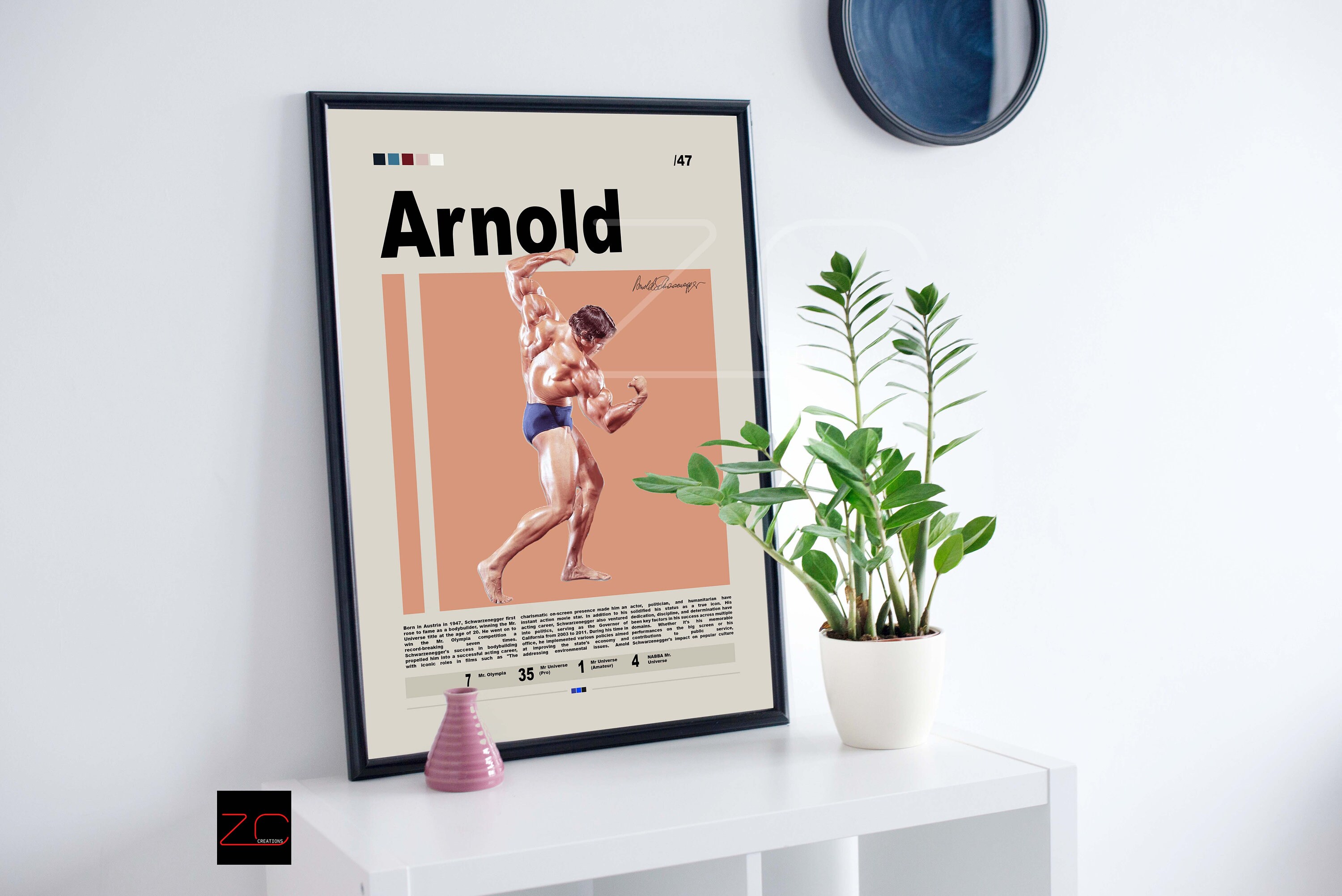 Arnold Schwarzenegger Bodybuilding Poster sold by Eyebrow Stephenie