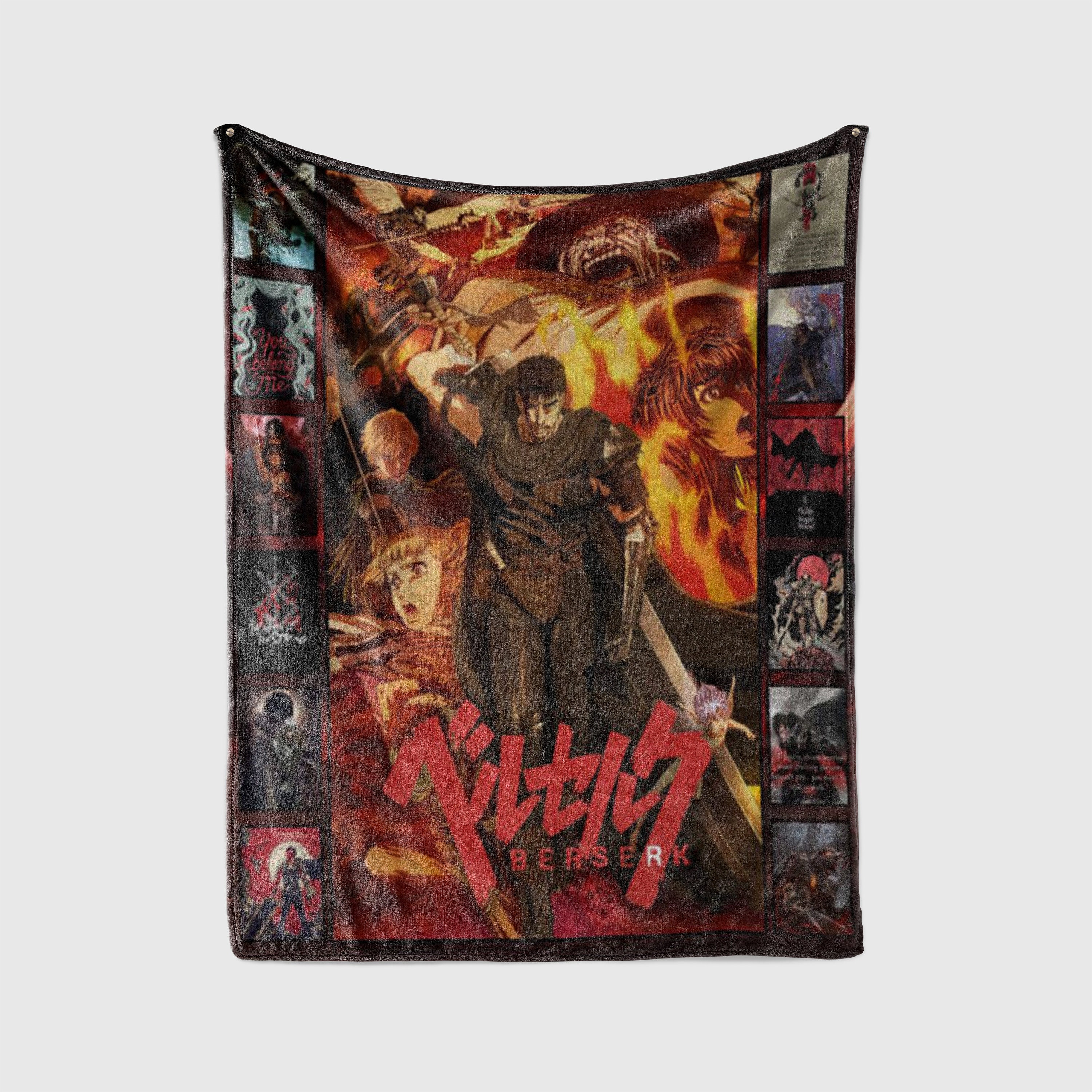 Anime Berserk Manga Anime Quilt Blanket Woven Tapestry Blanket Cotton