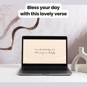 Proverbs 3:5 Bible Verse Wallpaper Laptop Wallpaper Computer Wallpaper ...