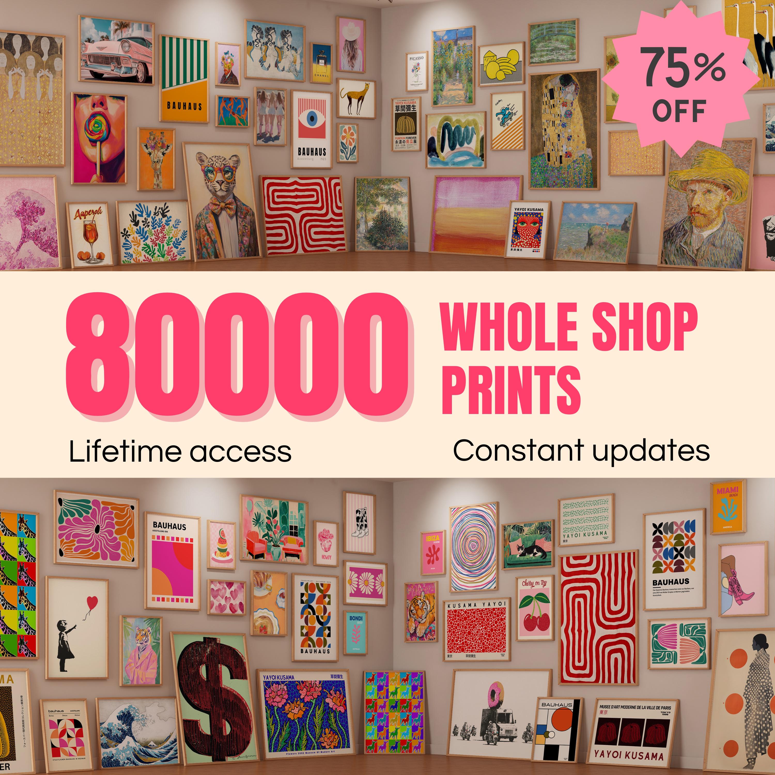 ENTIRE STORE SALE 80k Mega Bundle Wall Art, Printable Wall Art, Eclectic Gallery Set, Maximalist Home Decor, Trendy Prints, Digital Download