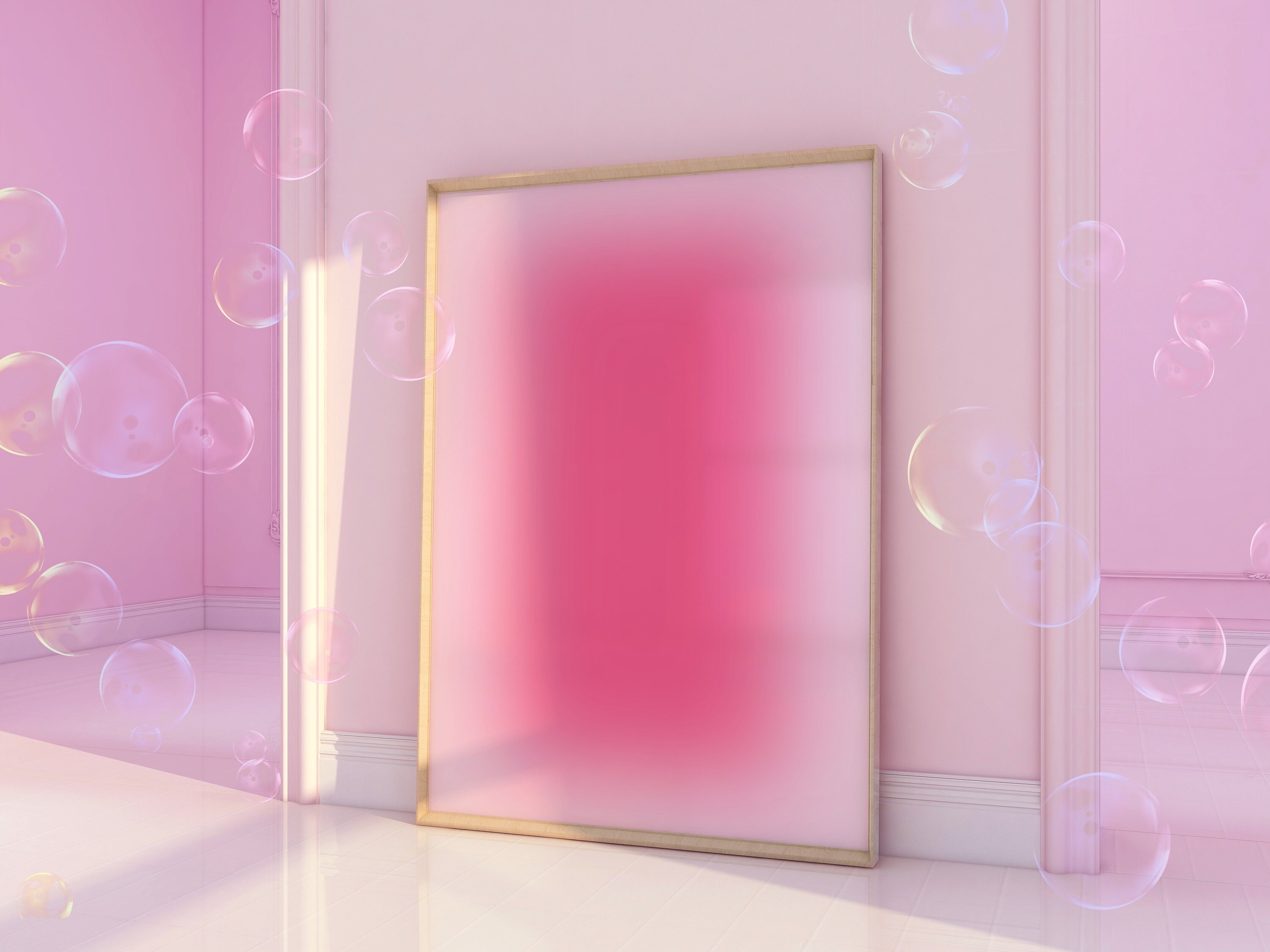 Hot Pink Grainy Gradient Affirmation Poster Instant Download, Trust the ...