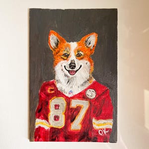 Digital file of an original painting, acrylic Pet Portrait, Dog Portrait from Photos, Pet Painting, Tiny Paintings, Miniature Painting