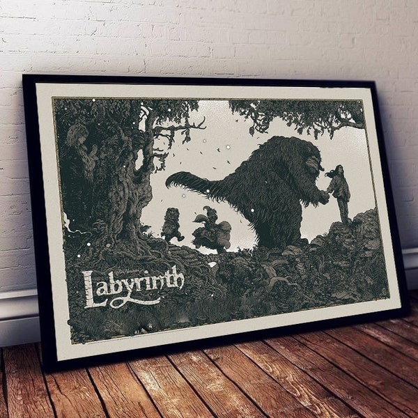 Poster Labyrinthe (1986), non encadré