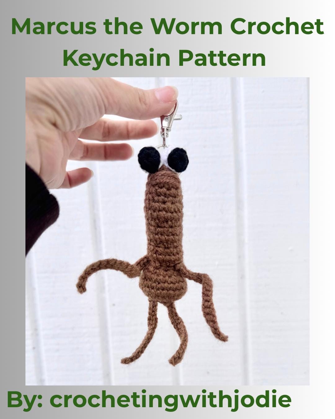 40 Crochet Snails, Slugs, Caterpillars, and Worms Patterns Worth Noticing 14 Marcus The Worm Mini Keychain Crochet Pattern NOT