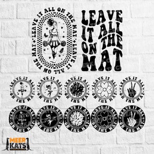 Cheer Aesthetic, Leave It All On The Mat Svg, Cheer Mama Svg, Cheerleader Svg, Sublimation Svg, Trendy Svg, Sport Svg, Cheer Coach Svg