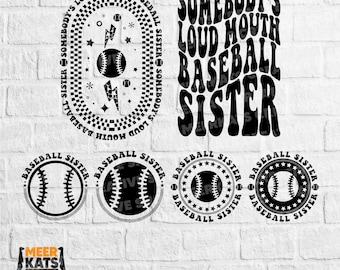 Hermana del béisbol bocazas de alguien Svg, Hermana del béisbol Png, Fanático del béisbol Svg, Béisbol Svg, Hermana del béisbol Svg, Sublimación de béisbol