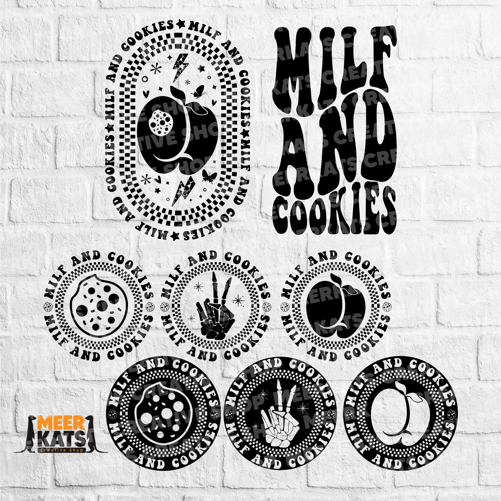 Milf And Cookies Svg, Milf Svg, Trendy  Christmas Svg, Adult Christmas Svg, Mom Life Svg, Adult Humor Svg, Funny Quote Svg, Naughty Svg