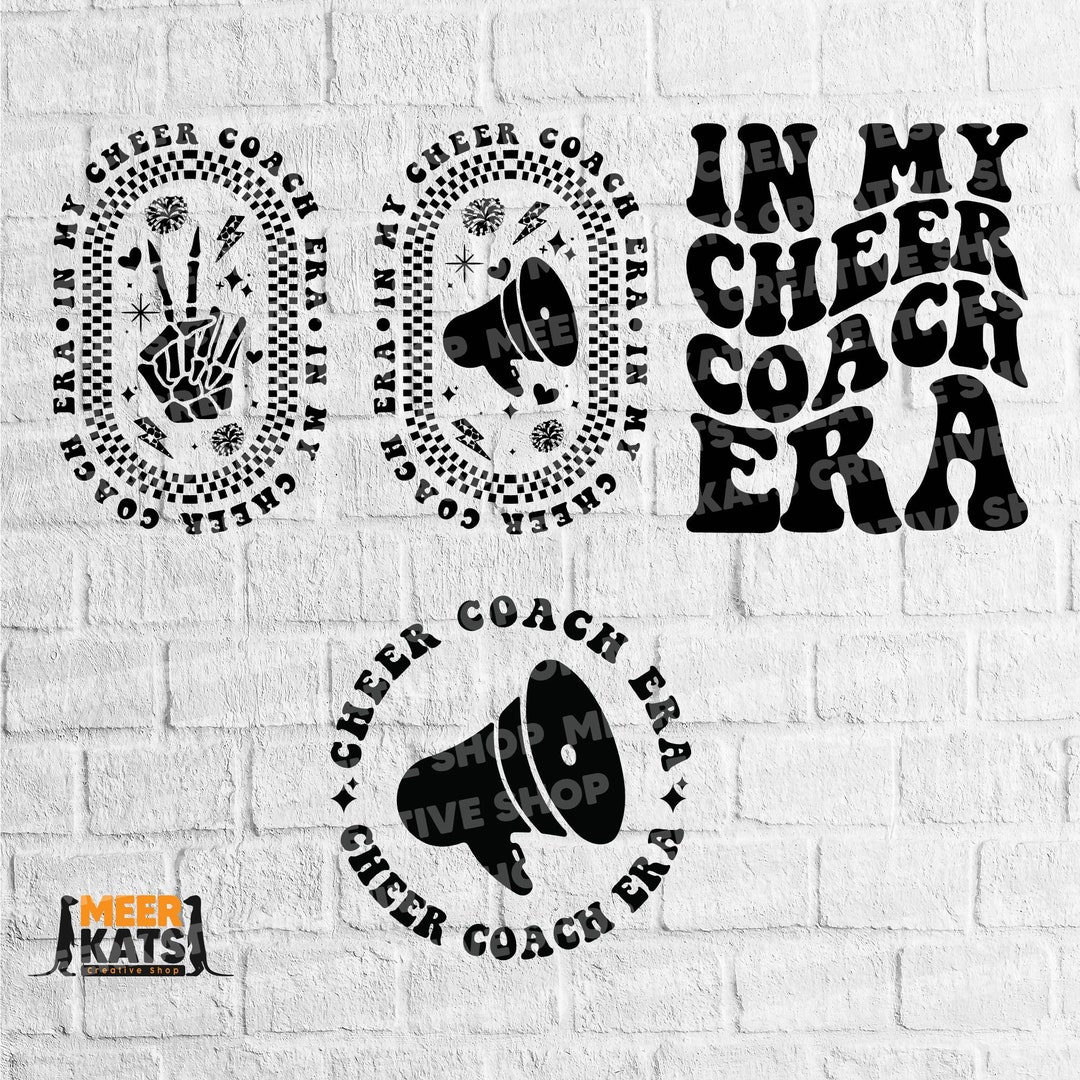 In My Cheer Coach Era Svg, Cheer Coach Png, Cheerleading Svg ...