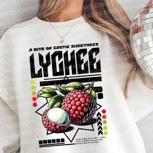 Manga Lychee Fruit PNG: Tropical Art Digital Download