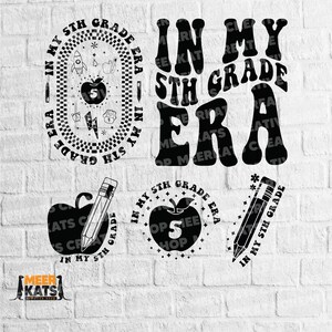 Dans ma 5e année Svg, rentrée des classes, Png 5e année, Svg chemise école, Svg chemise cinquième année, Svg enfants époque, Svg école tendance