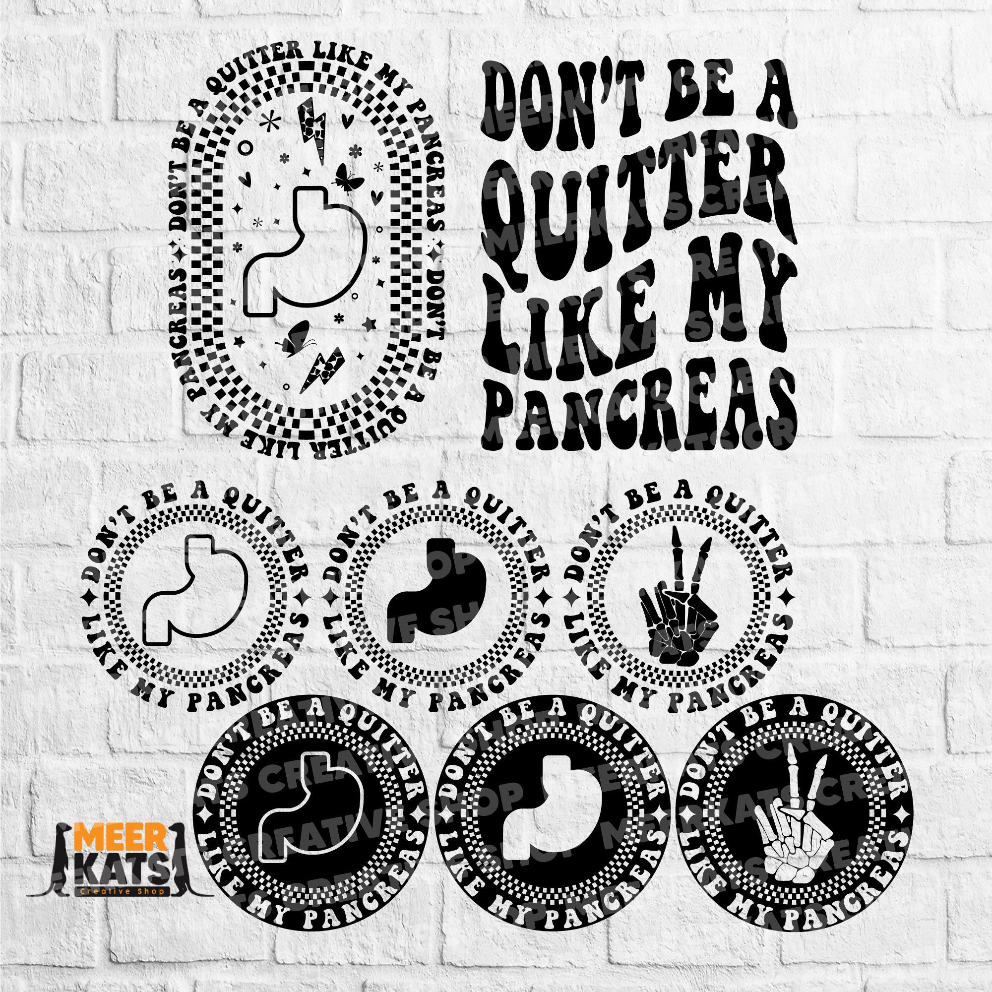 Don't Be A Quitter Like My Pancreas Svg, Diabetic Life Svg, Ded ...