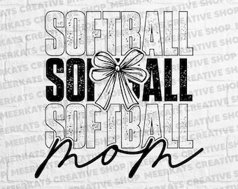 Softball Mom SVG PNG, Softball Mama Shirt Design, Coquette Bow SVG, Softball Bow Svg, Retro Softball Svg Png, Game Day Svg, Sports Png
