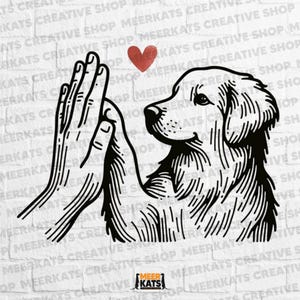 Praying Dog PNG, Dog and Hands Clipart, Faithful Dog Sublimation, Pet Memorial Design, Dog Lover Digital Download