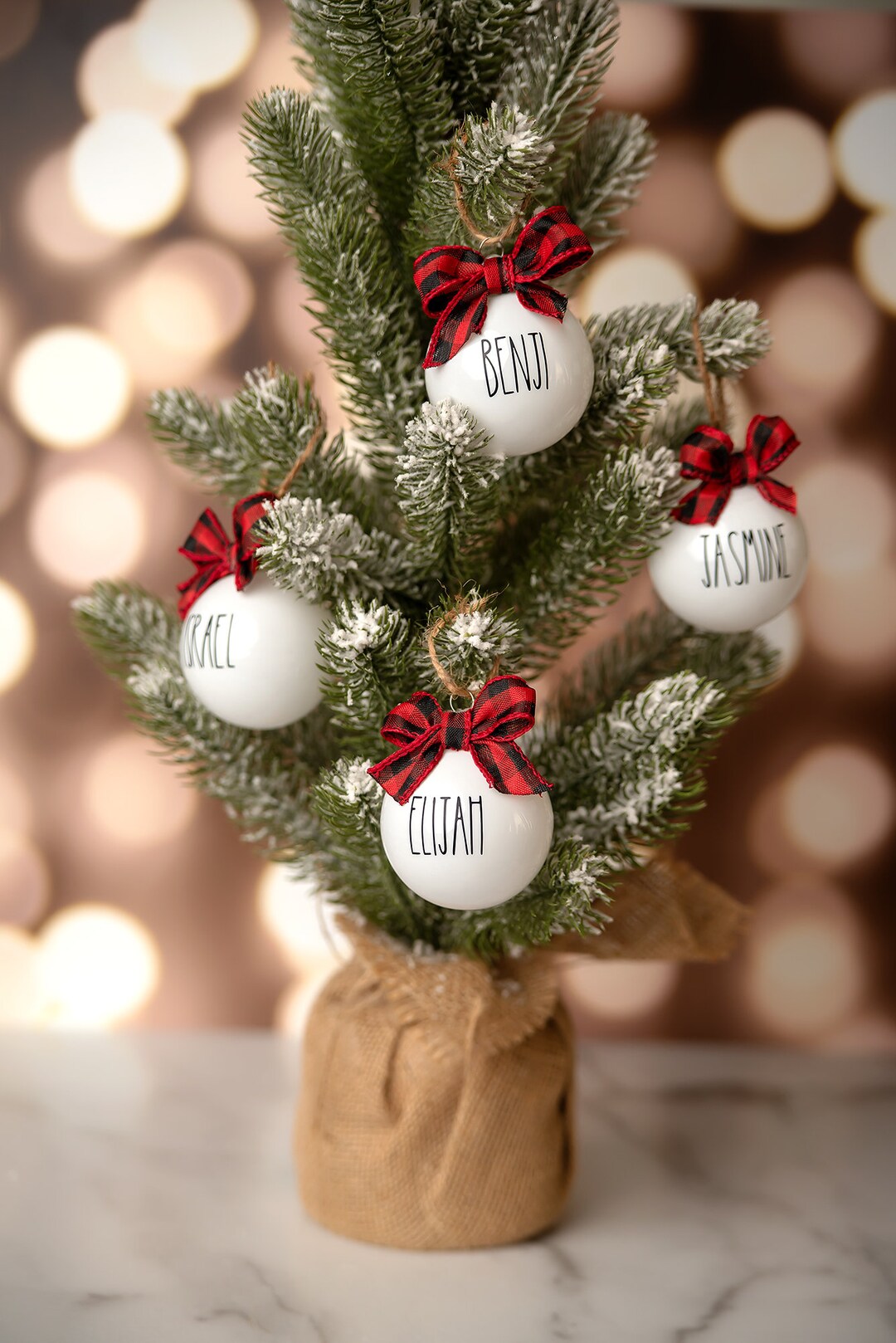 Rae Dunn Inspired Ornament, Ornaments, Christmas, Christmas Ornaments