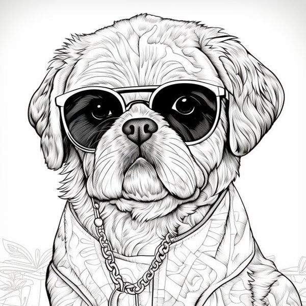 Puppy Parade: 40 Unique Puppies Coloring Pages Printable - A Cute Coloring Pages of Puppies Book