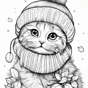 40 Purr-fect Cat Coloring Pages: A Fun and Unique Coloring Book for Cat