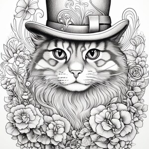 40 Purr-fect Cat Coloring Pages: A Fun and Unique Coloring Book for Cat