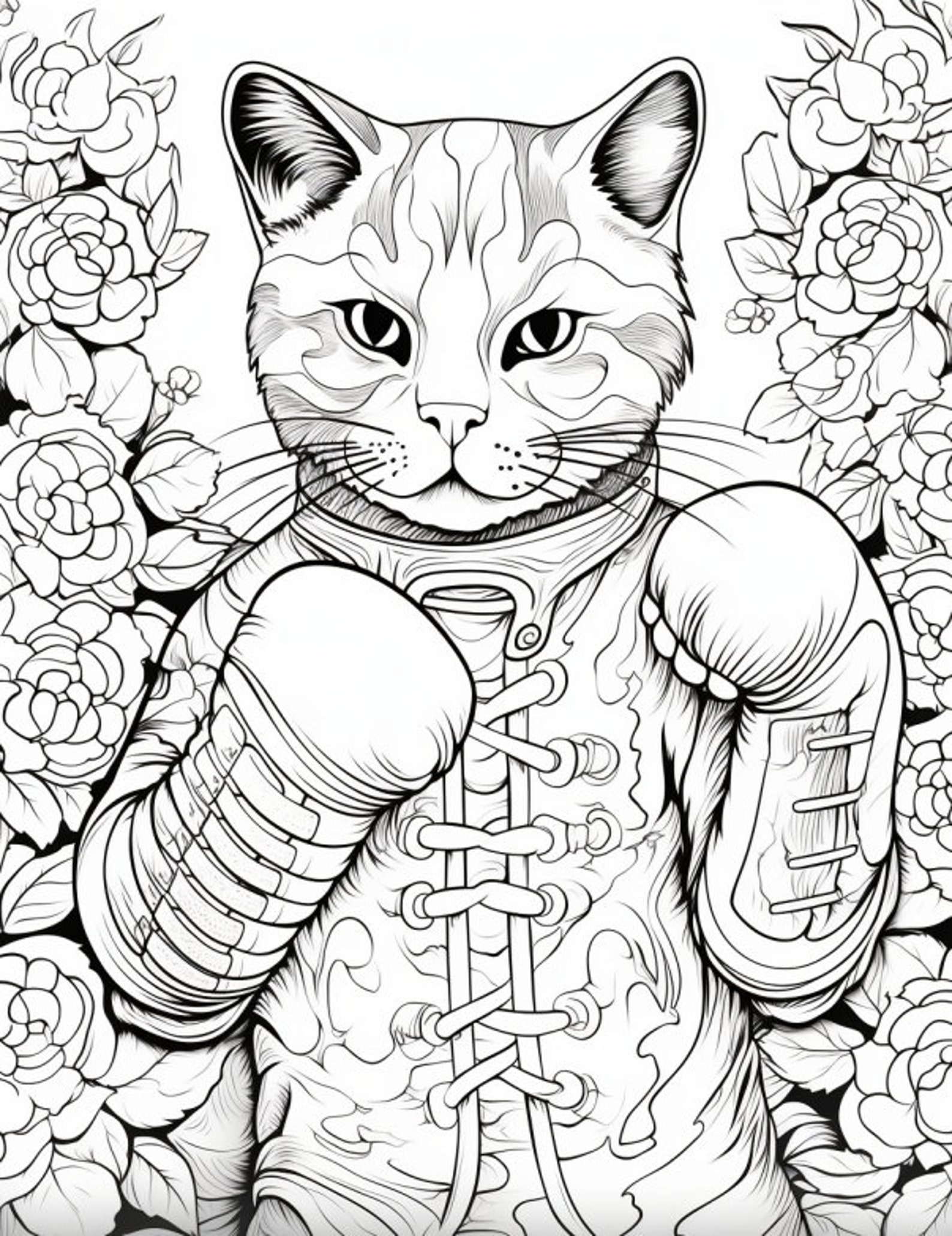 40 Purr-fect Cat Coloring Pages: A Fun and Unique Coloring Book for Cat