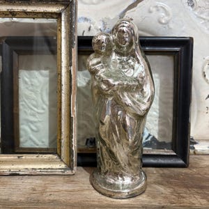BOULE DE NOËL Ancienne Vintage, 6 cm Verre mercurisé boule de pardon EUR 29,00 - FR