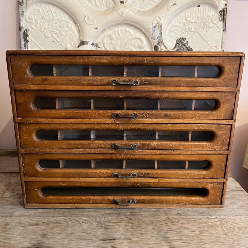 RARE Old Haberdashery Furniture French Flea Market Etsy UK