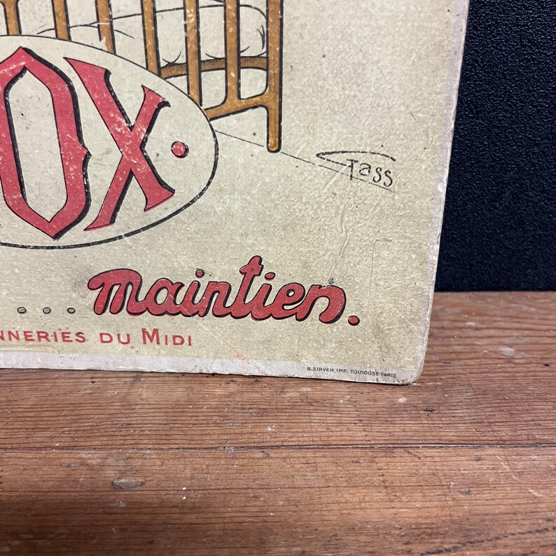 French brand advertising cardboard image 6