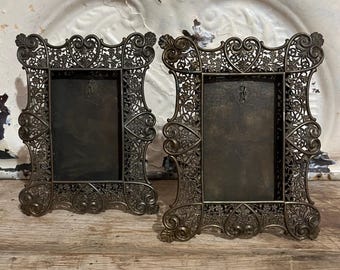 Marco de fotos Art Nouveau antiguo y raro - Mercadillo francés -