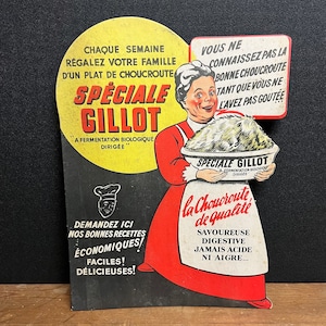 Carton publicitaire de marque française