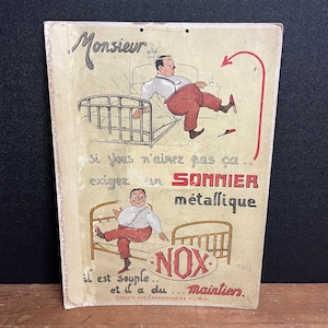 Carton publicitaire de marque française