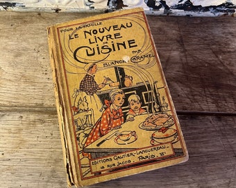 cookbook, recipes in French - French flea market - old