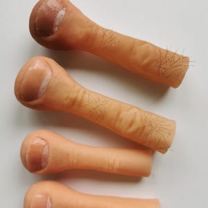 Custom Handmade wearable Silicone Finger: SFX Prop, Cosplay Accessory