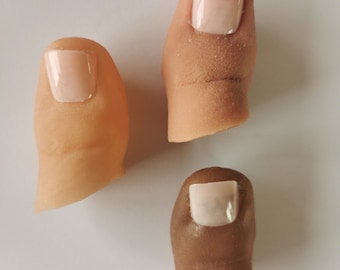 Silicone toe covers for big toes. Hollow and wearable