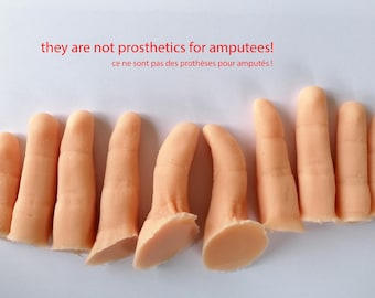 Handmade Realistic Silicone Finger Casts: Non-Medical Use