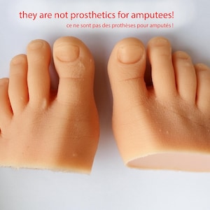 Silicone half Foot : Life Cast, Size 6 - Handmade in Latvia