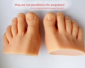 Silicone half Foot : Life Cast, Size 6 - Handmade in Latvia